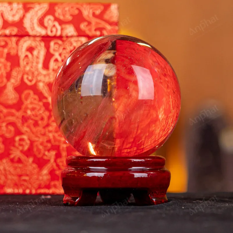 Quả Cầu Đá Núi Lửa Đỏ - 0,861kg - M21570861