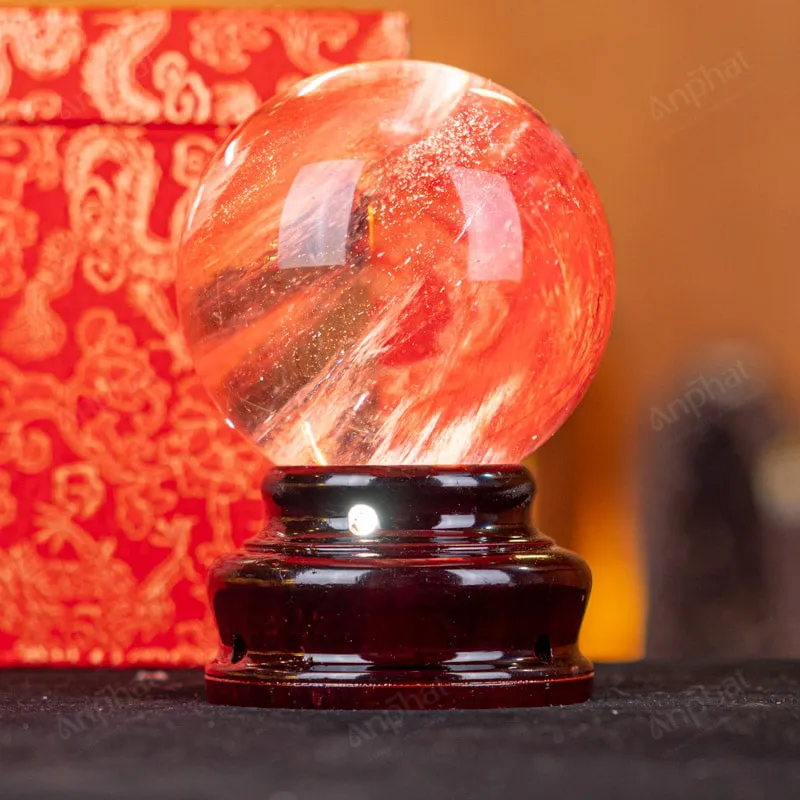 Quả Cầu Đá Núi Lửa Đỏ - 0,861kg - M21570861