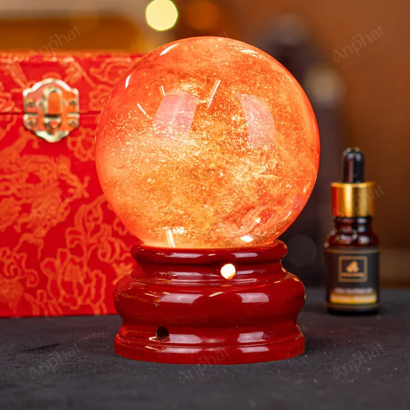 Quả Cầu Đá Núi Lửa Đỏ - 0,98kg - M2157098