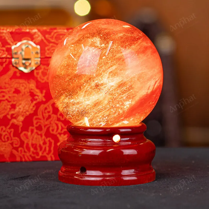 Quả Cầu Đá Núi Lửa Đỏ - 0,98kg - M2157098