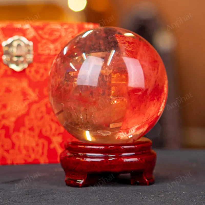 Quả Cầu Đá Núi Lửa Đỏ - 0,98kg - M2157098