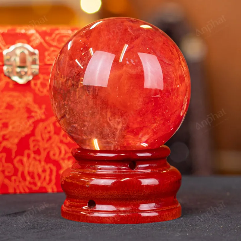 Quả Cầu Đá Núi Lửa Đỏ - 0,98kg - M2157098