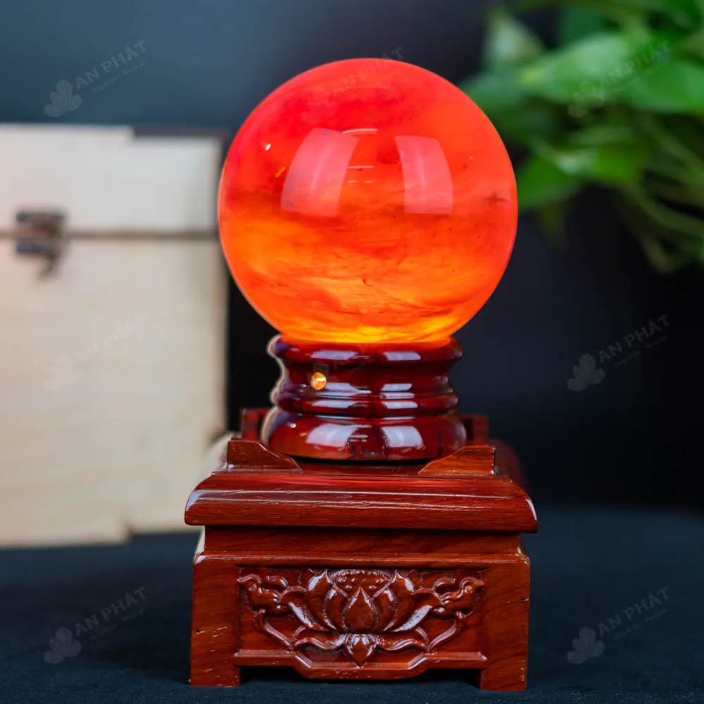 Quả Cầu Đá Núi Lửa Đỏ - 1,85 Kg - M2157185