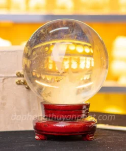 Quả Cầu Đá Phong Thủy Màu Vàng | Đá Obsidian Vàng - 4,1kg M19227