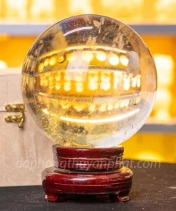 Quả Cầu Đá Phong Thủy Màu Vàng | Đá Obsidian Vàng - 5,6kg - M192212