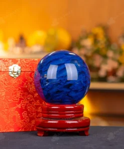 Quả Cầu Đá Núi Lửa Xanh Nước Biển - 1,87kg - M2907187