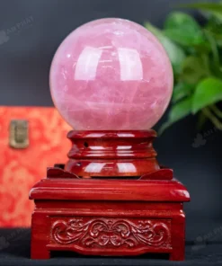Quả Cầu Phong Thủy Đá Thạch Anh Hồng - 3,24Kg - M0944324
