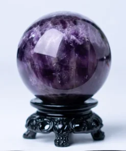 Quả Cầu Đá Thạch Anh Tím Hoa Chanh - 0,488Kg - M25980488