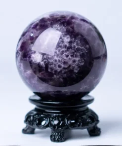 Quả Cầu Đá Thạch Anh Tím Hoa Chanh - 0,488Kg - M25980488