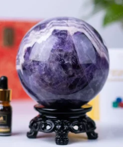 Quả Cầu Đá Thạch Anh Tím Hoa Chanh - 2,6Kg - M259826