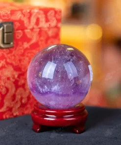 Quả Cầu Đá Thạch Anh Tím - 0,94kg - M0641094