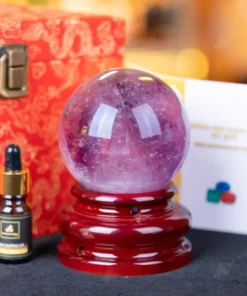 Quả Cầu Đá Thạch Anh Tím - 0,94kg - M0641094