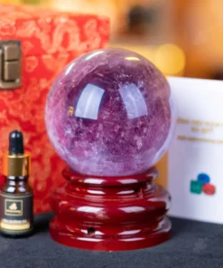 Quả Cầu Đá Thạch Anh Tím - 1,26kg - M0641126