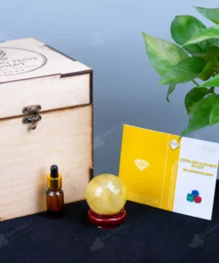 Quả Cầu Phong Thủy Đá Thạch Anh Vàng - 0,27kg - M1453027