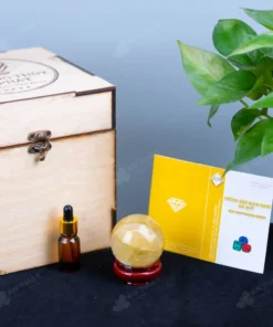 Quả Cầu Phong Thủy Đá Thạch Anh Vàng - 0,31kg - M1453031