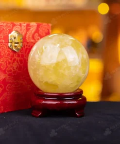 Quả Cầu Phong Thủy Đá Thạch Anh Vàng - 0,84kg - M1453084