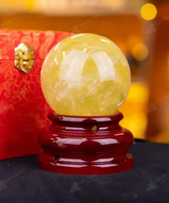 Quả Cầu Phong Thủy Đá Thạch Anh Vàng - 0,84kg - M1453084