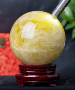 Quả Cầu Phong Thủy Đá Thạch Anh Vàng - 6,43kg - M2604643