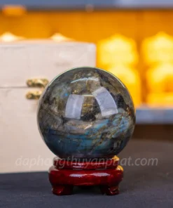 Qủa Cầu Phong Thủy Đá Xà Cừ 1.55kg - 10cm M07134