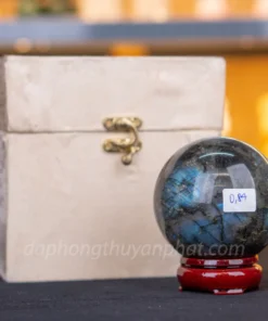 Qủa Cầu Phong Thủy Đá Xà Cừ 0.84kg - 8cm M07135