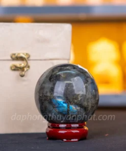 Qủa Cầu Phong Thủy Đá Xà Cừ 0.84kg - 8cm M07135