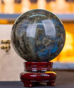 Quả Cầu Phong Thủy Đá Xà Cừ 3.34kg - 13cm M07139