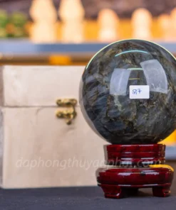 Quả Cầu Phong Thủy Đá Xà Cừ 2.7kg - 12cm M07138