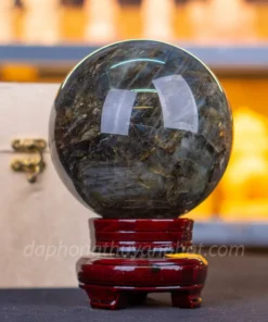 Quả Cầu Phong Thủy Đá Xà Cừ 2.7kg - 12cm M07138