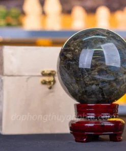 Quả Cầu Phong Thủy Đá Xà Cừ 2.7kg - 12cm M07138