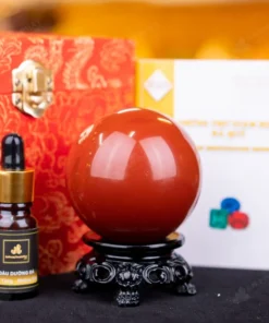 Quả Cầu Ngọc Bích Đỏ - 0,42kg - M2734042