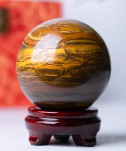 Quả Cầu Phong Thủy Đá Mắt Hổ - 1,31kg - M0390131