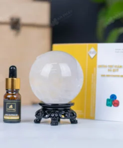 Quả Cầu Phong Thủy Đá Thạch Anh Trắng 2A - 0,6kg - M038706