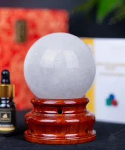 Quả Cầu Phong Thủy Đá Thạch Anh Trắng - 0,81Kg - M0606081