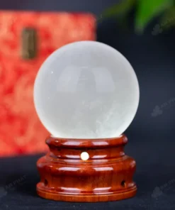 Quả Cầu Phong Thủy Đá Thạch Anh Trắng - 0,922Kg - M06060922