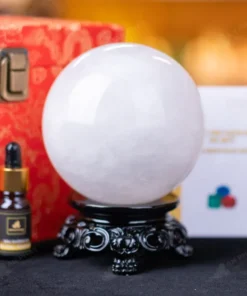 Quả Cầu Phong Thủy Đá Thạch Anh Trắng - 1,83Kg - M0606183