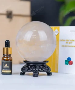 Quả Cầu Phong Thủy Đá Thạch Anh Trắng 2B - 1,16kg - M2607116