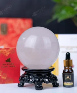 Quả Cầu Phong Thủy Đá Thạch Anh Trắng - 1,4Kg - M260714