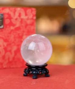 Quả Cầu Phong Thủy Đá Thạch Anh Trắng - 0,531Kg - M28240531