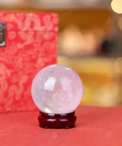 Quả Cầu Phong Thủy Đá Thạch Anh Trắng - 0,531Kg - M28240531