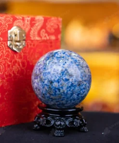 Quả Cầu Sodalite Xanh Nước Biển - 0,38kg - M0555038