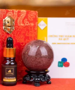 Quả Cầu Thạch Anh Dâu Tây Hồng - 0,25kg - M2817025