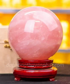 Quả Cầu Phong Thủy Đá Thạch Anh Hồng Có Sao* 6,5kg - 16cm - M05732