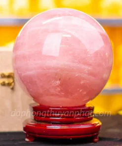 Quả Cầu Phong Thủy Đá Thạch Anh Hồng Có Sao* 7,34kg - 17cm - M057315