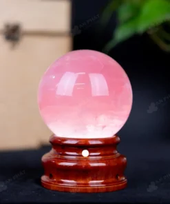 Quả Cầu Phong Thủy Đá Thạch Anh Hồng - 1Kg - M031510