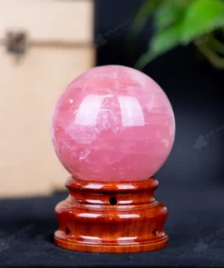 Quả Cầu Phong Thủy Đá Thạch Anh Hồng - 1Kg - M031510