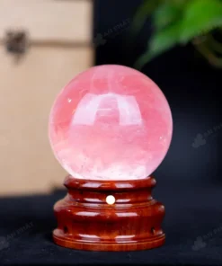 Quả Cầu Phong Thủy Đá Thạch Anh Hồng - 1Kg - M031510