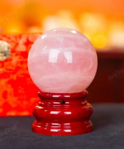 Quả Cầu Thạch Anh Hồng 3A Có Sao- 1,02kg – M0573102