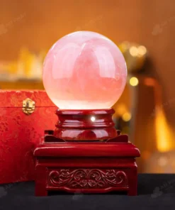 Quả Cầu Phong Thủy Đá Thạch Anh Hồng - 3,5kg - M057335