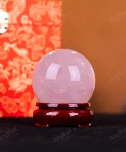 Quả Cầu Phong Thủy Đá Thạch Anh Hồng - 0,26kg - M1479026
