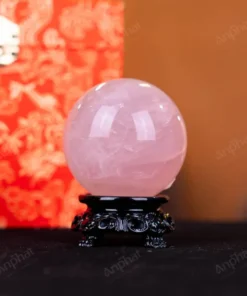 Quả Cầu Phong Thủy Đá Thạch Anh Hồng - 0,26kg - M1479026